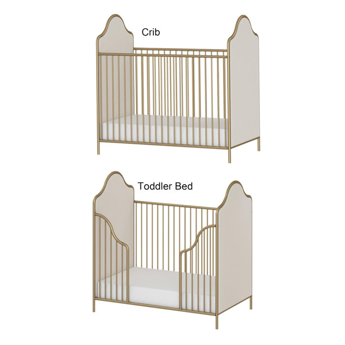 Little Seeds Piper 2in1 Convertible Upholstered Crib & Reviews Wayfair